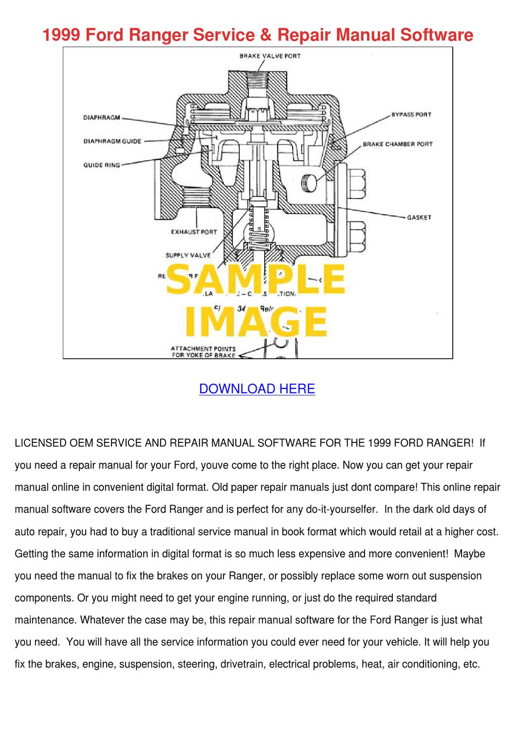 1999 Ford Ranger Repair Manual Download
